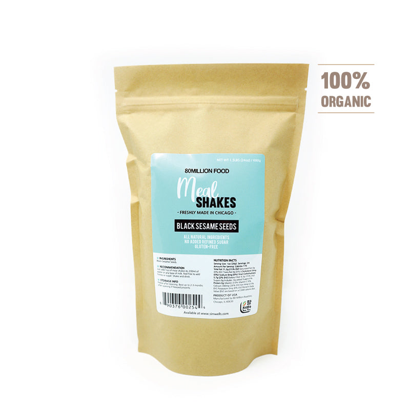 Organic Black Sesame Seeds Meal Shakes 1.5 lbs